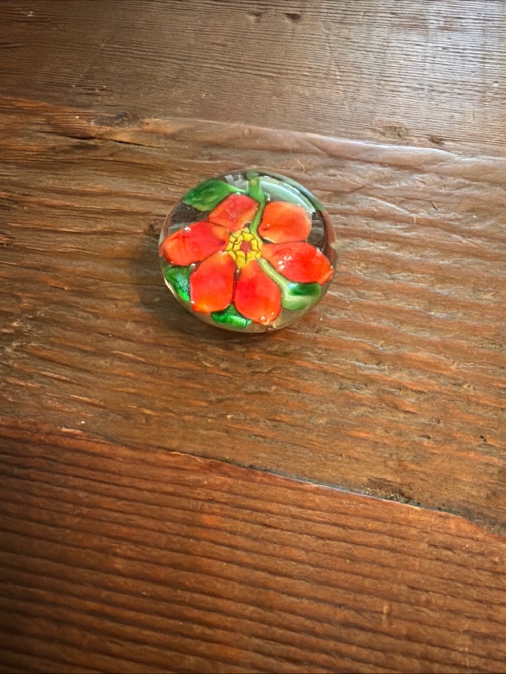 Vintage Art Glass Paperweight Hand Blown